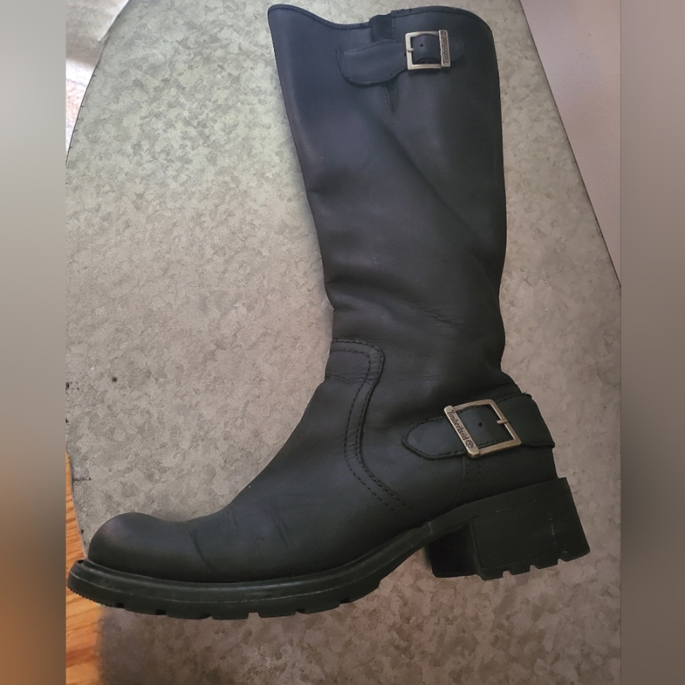 Timberland Black Combat & Moto Boots